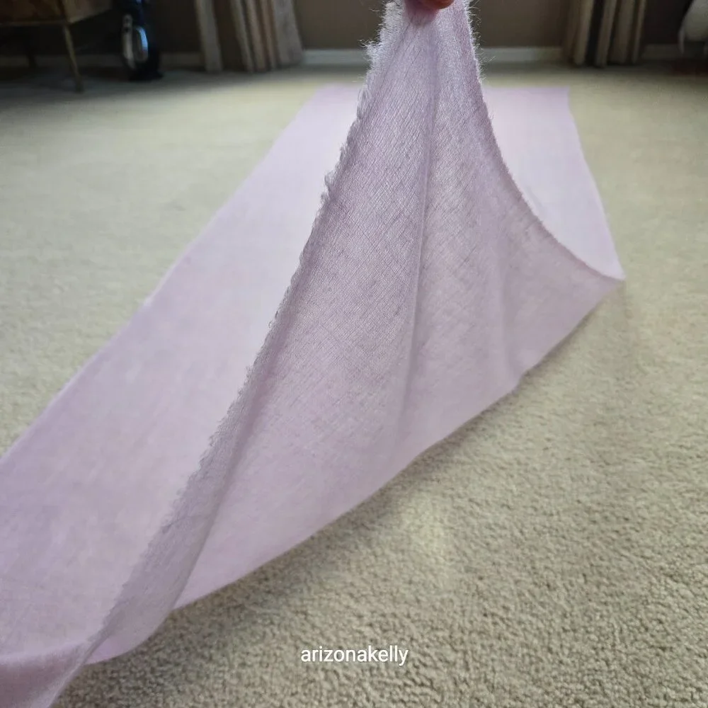 Lavender Cashmere Scarf Lightweight Diamond Weave